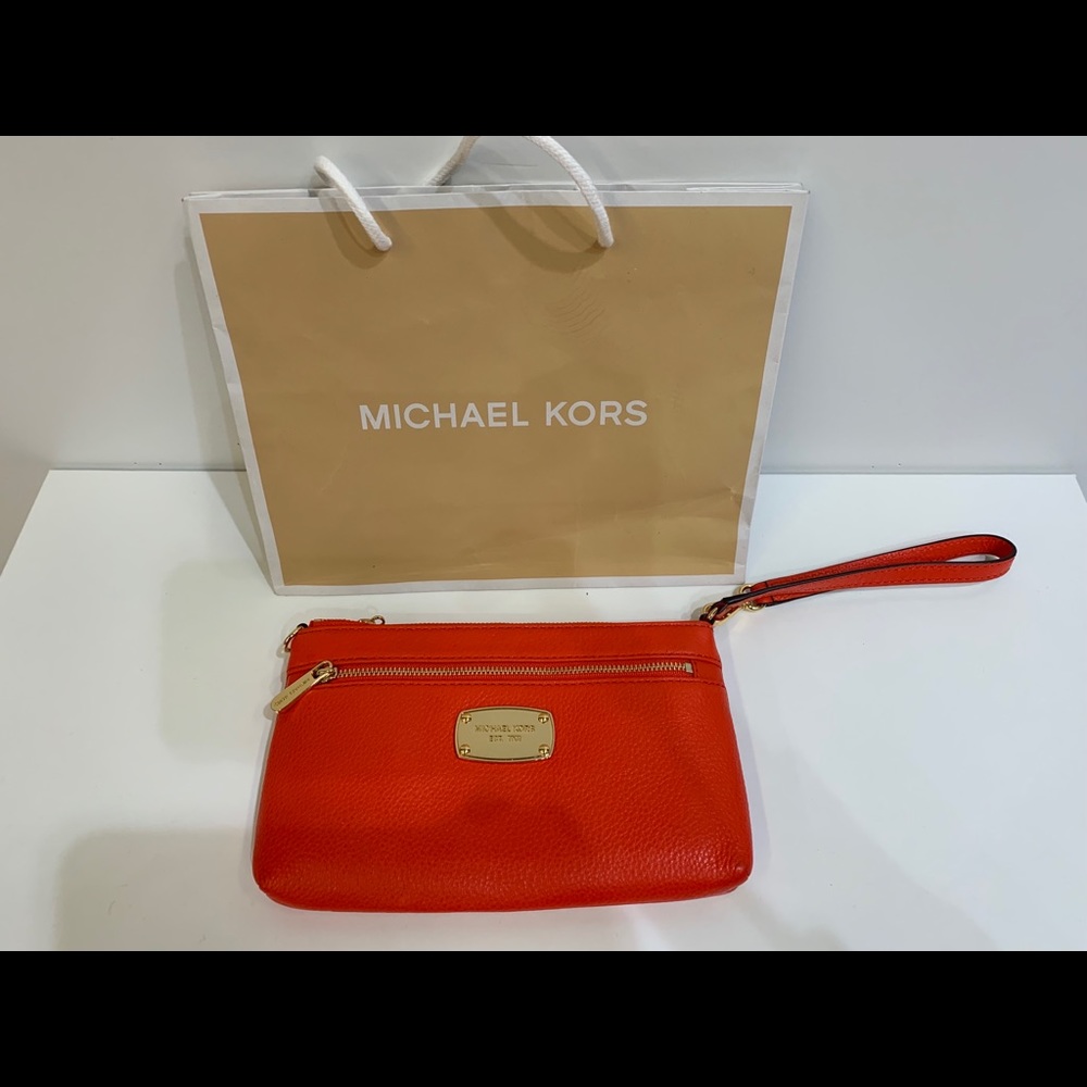 New Michael Kors Wrist bag Red